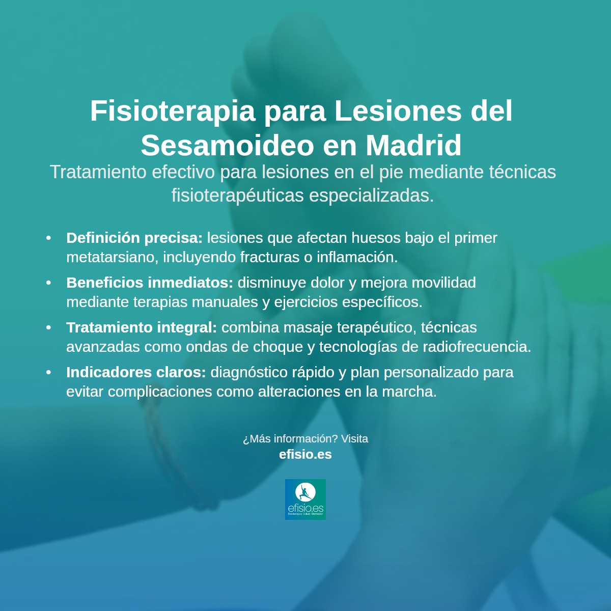 Imagen resumen sobre Lesiones del Sesamoideo