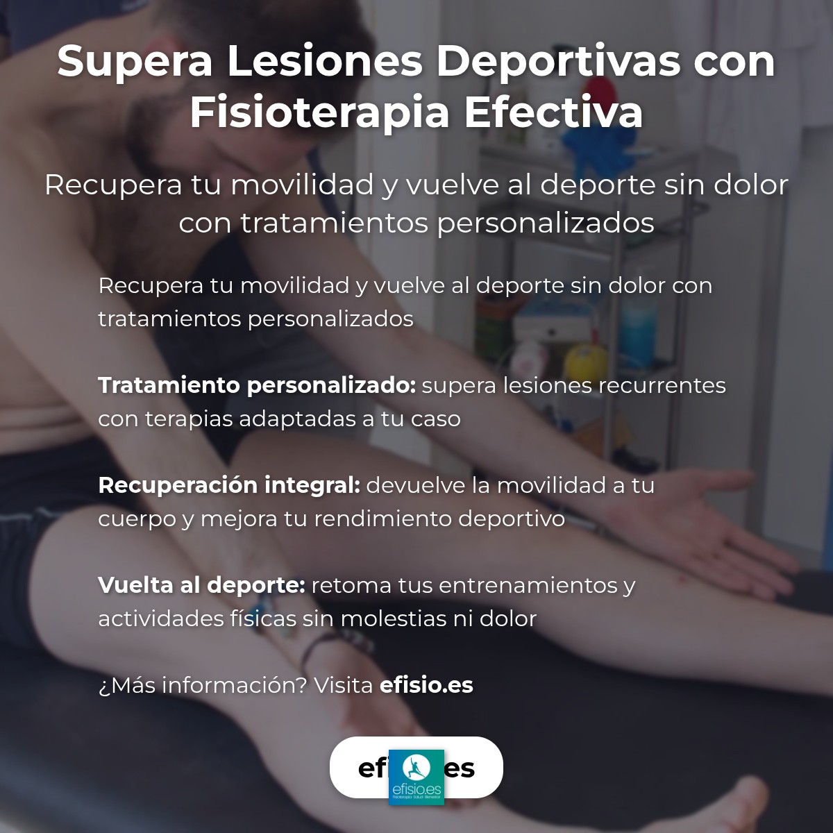 Imagen resumen sobre Lesiones Deportivas: Éxito con Fisioterapia