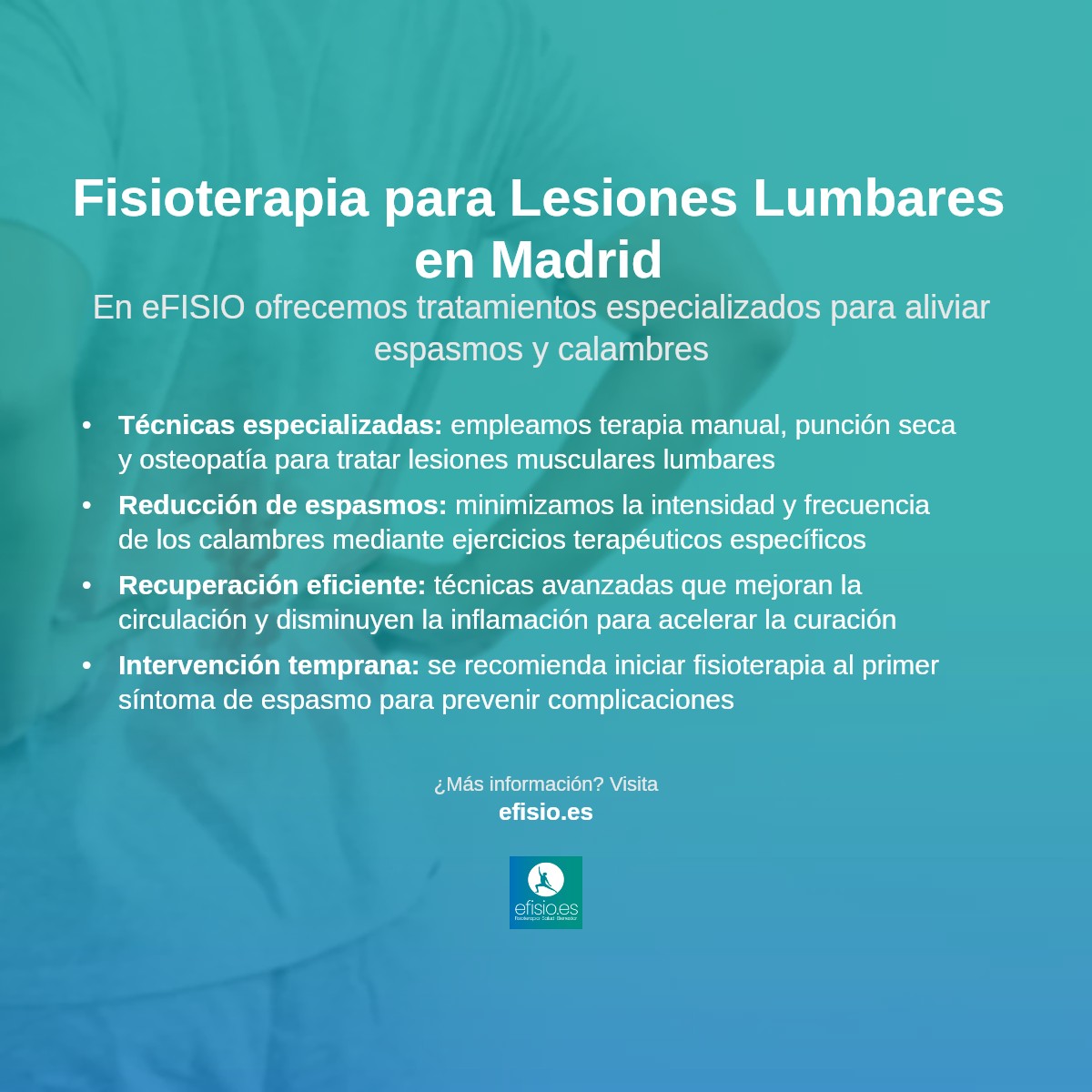 Imagen resumen sobre Lesiones Musculares Lumbares