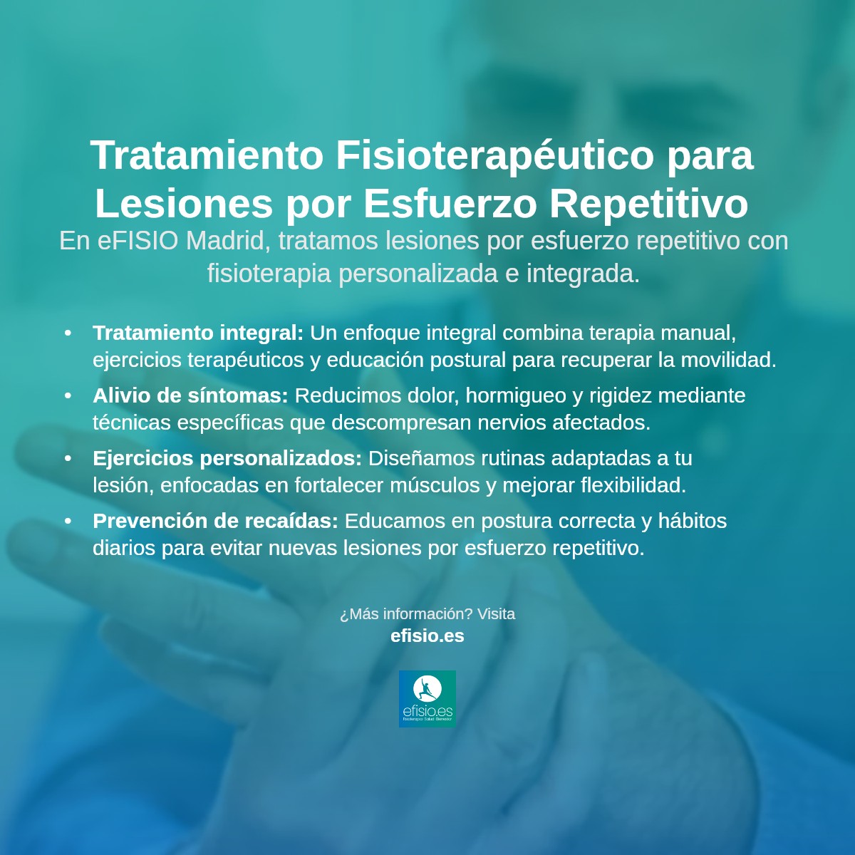 Imagen resumen sobre Lesiones por esfuerzo repetitivo