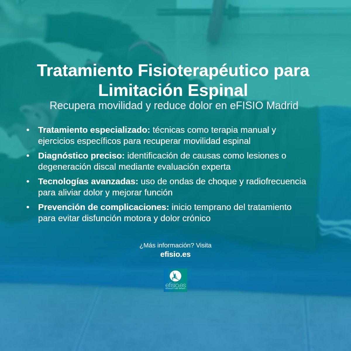 Imagen resumen sobre Limitación de movilidad espinal