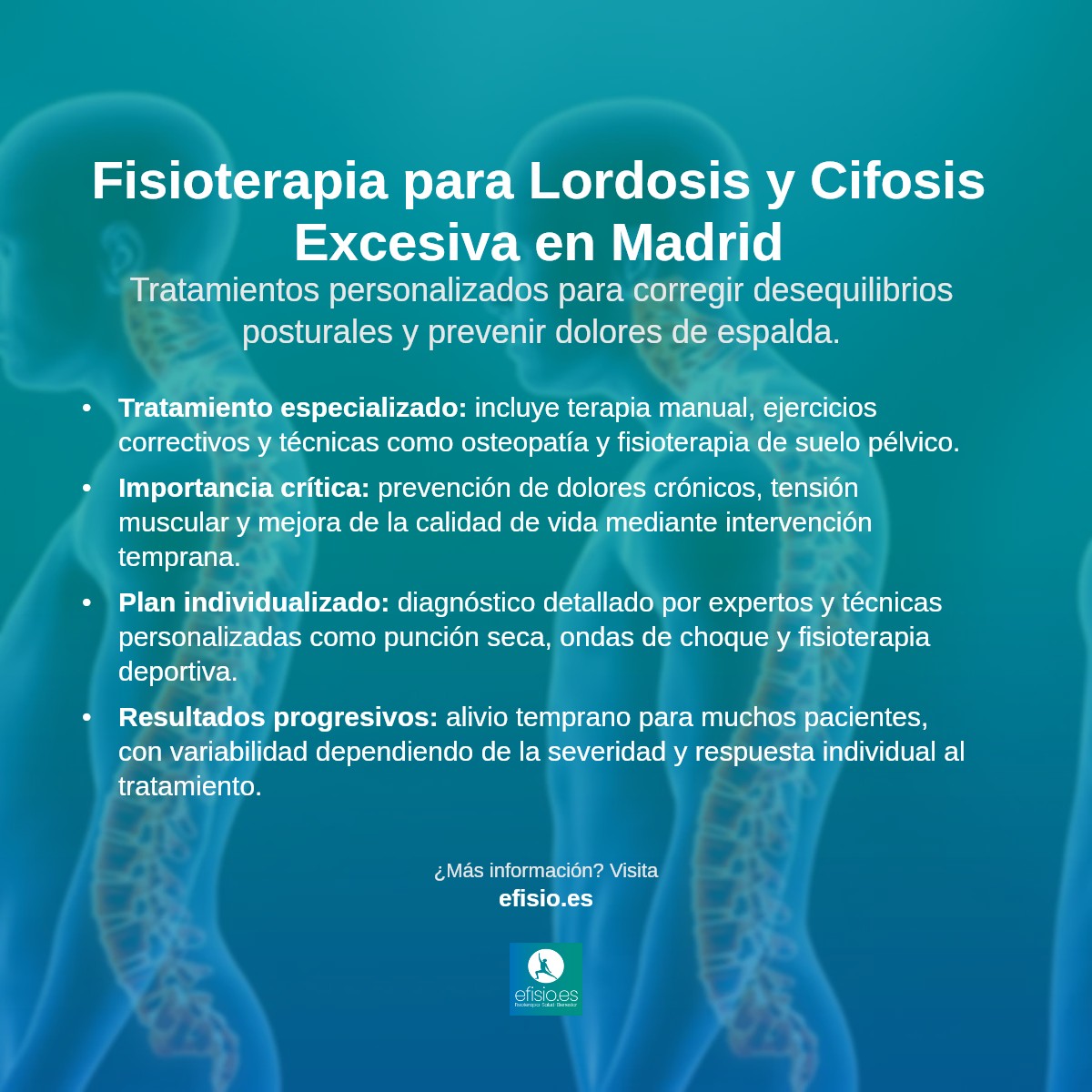 Imagen resumen sobre Lordosis y Cifosis Excesiva