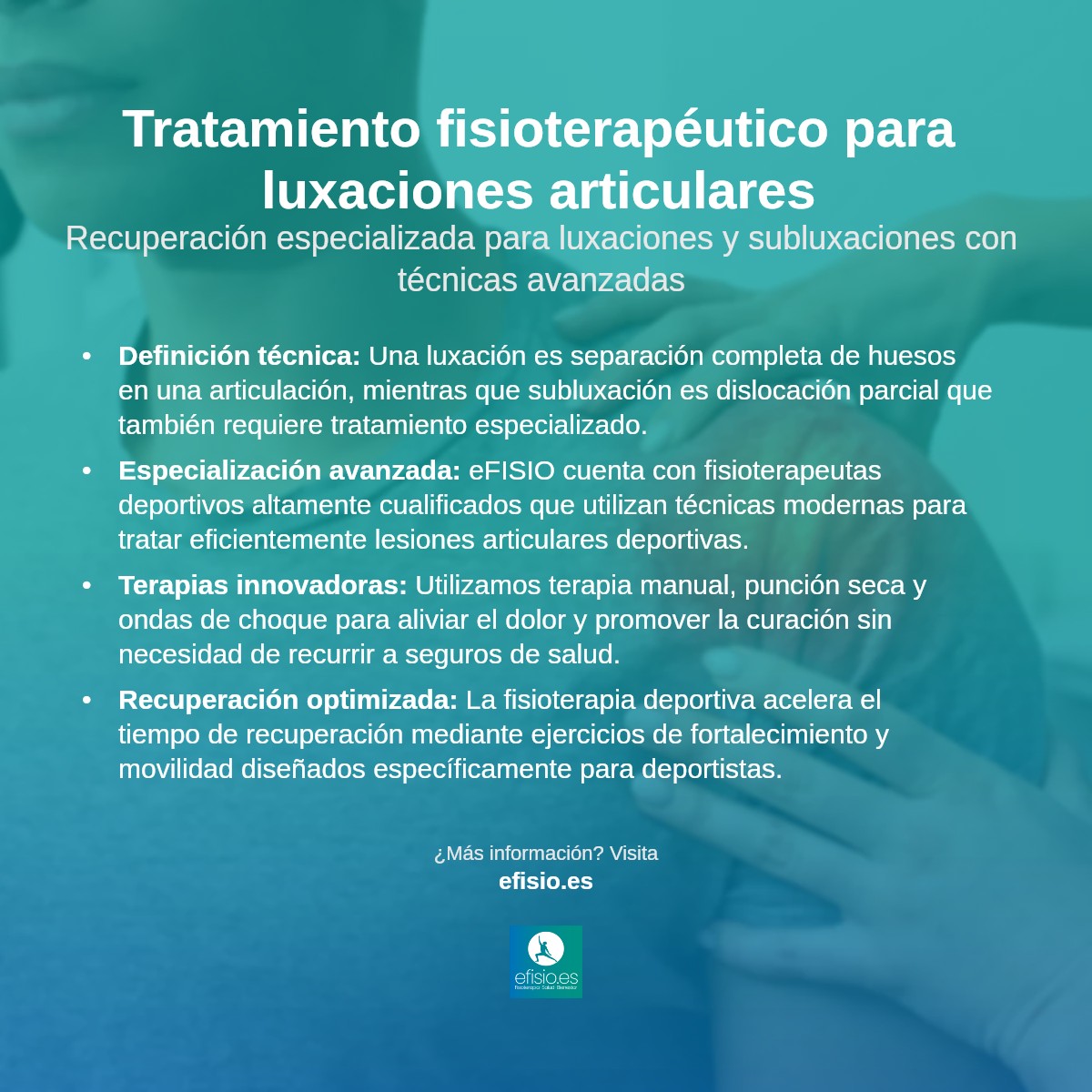 Imagen resumen sobre Luxaciones y Subluxaciones Articulares