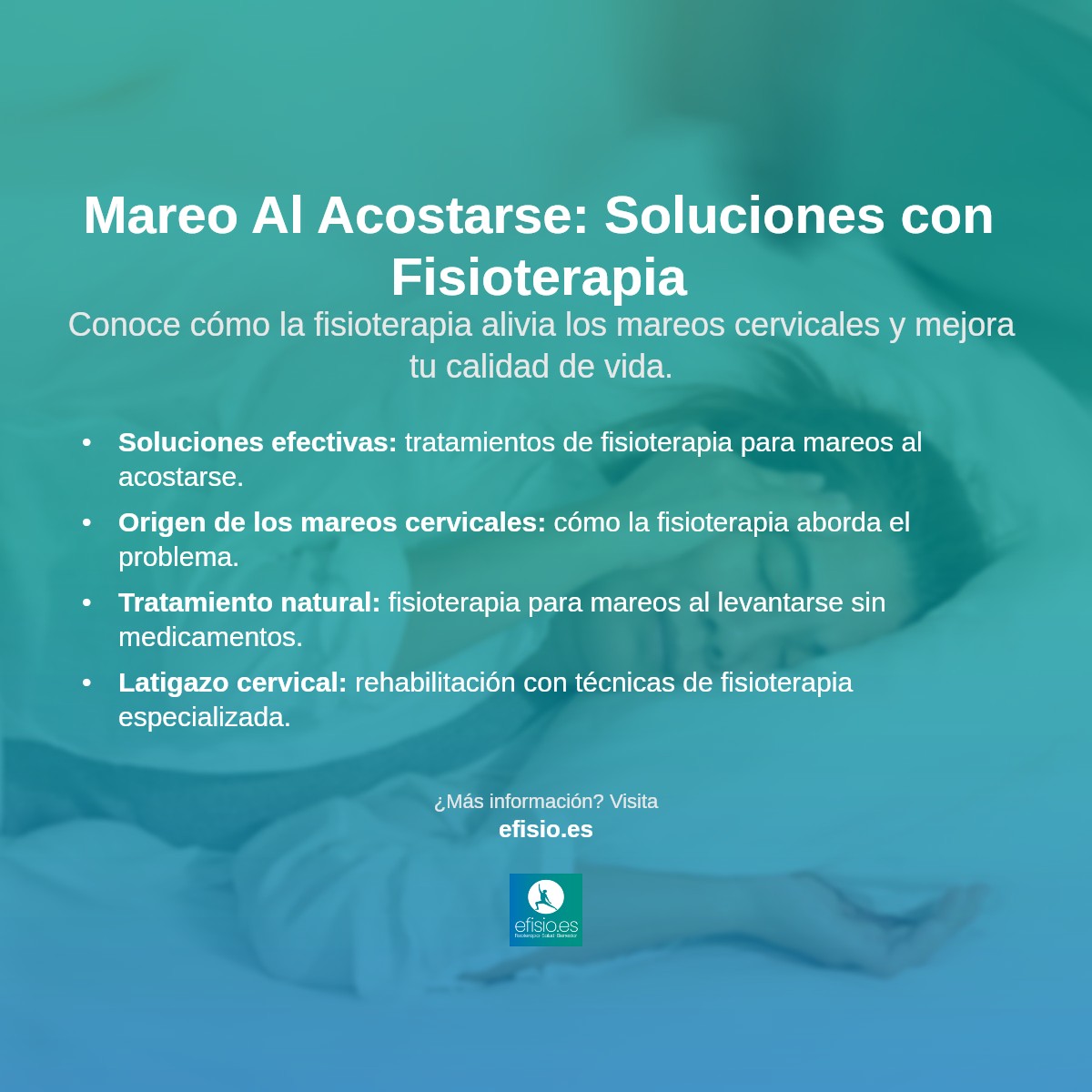 Imagen resumen sobre Mareo al acostarse