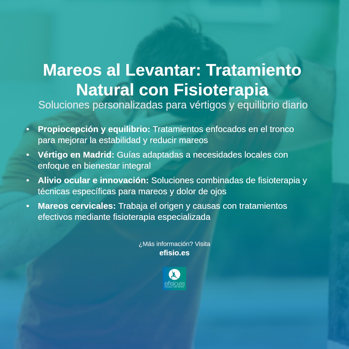 Imagen resumen sobre Mareos al levantarse: Tratamiento natural con fisioterapia