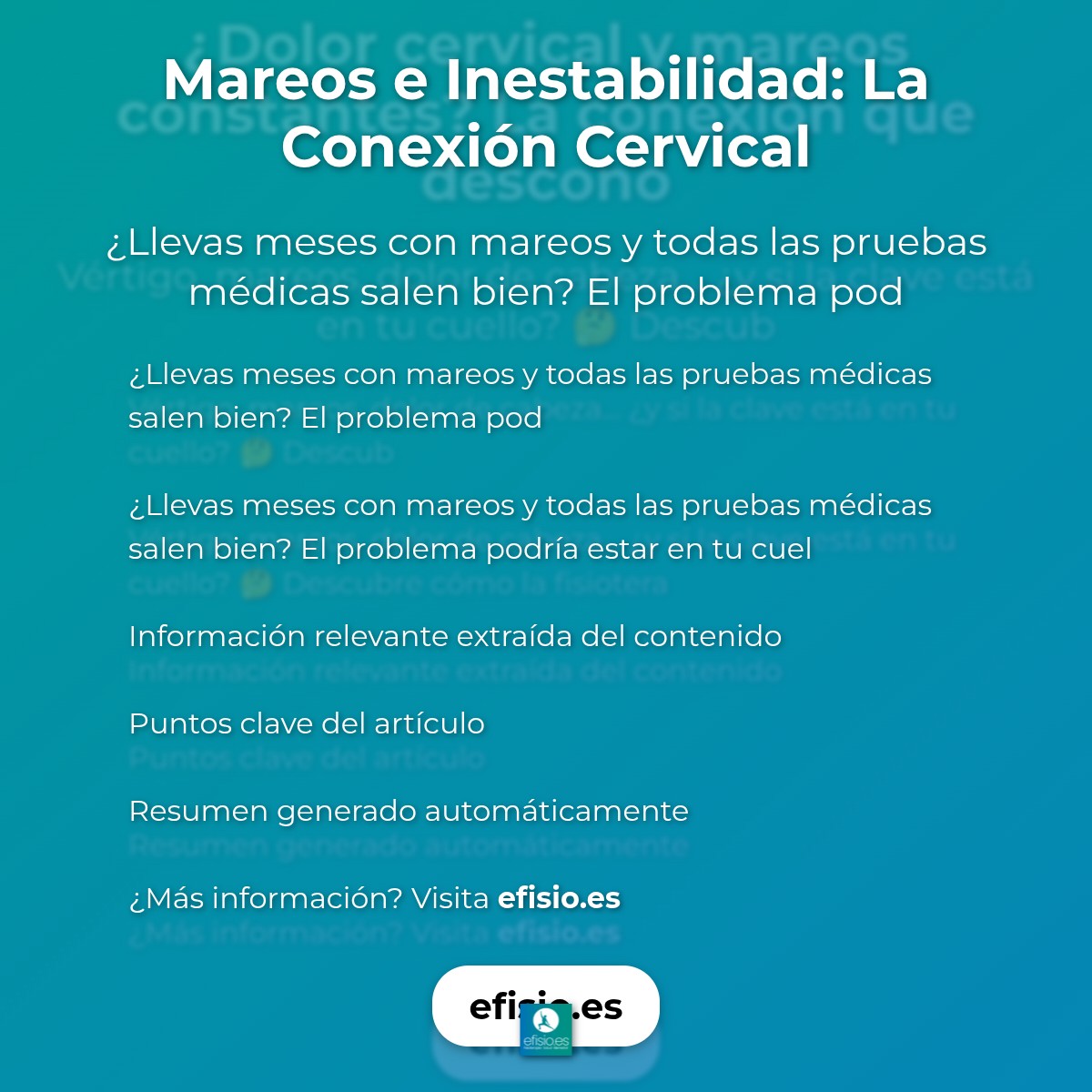 Mareos e Inestabilidad: La Conexión Cervical