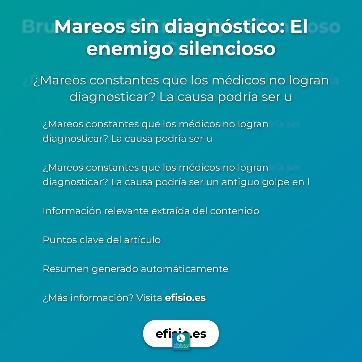 Mareos sin diagnóstico: El enemigo silencioso