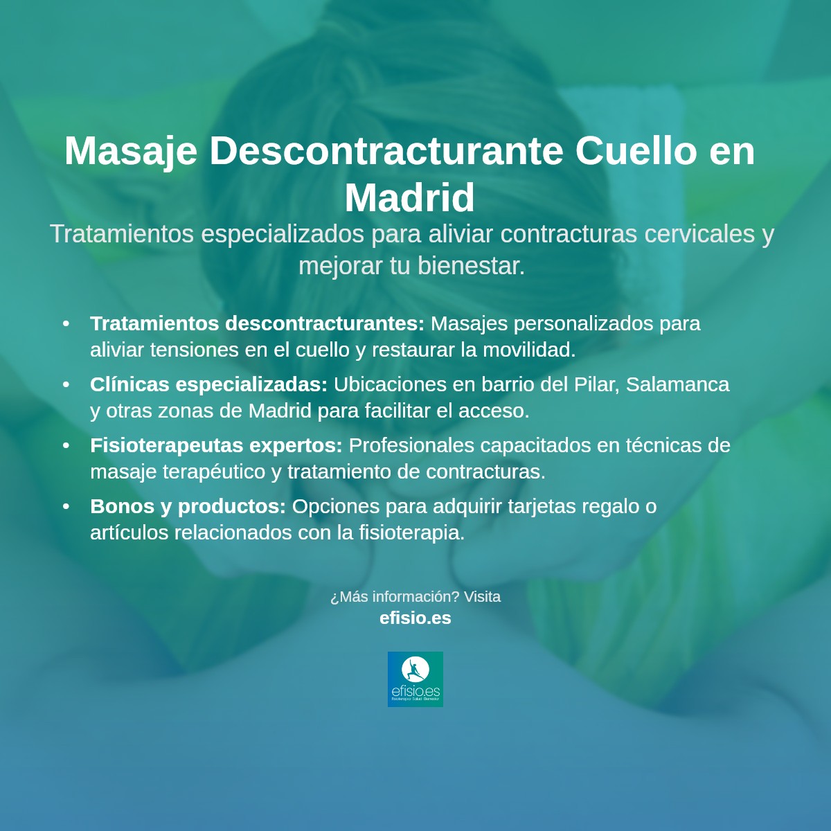 Imagen resumen sobre Masaje Descontracturante Cuello en Madrid