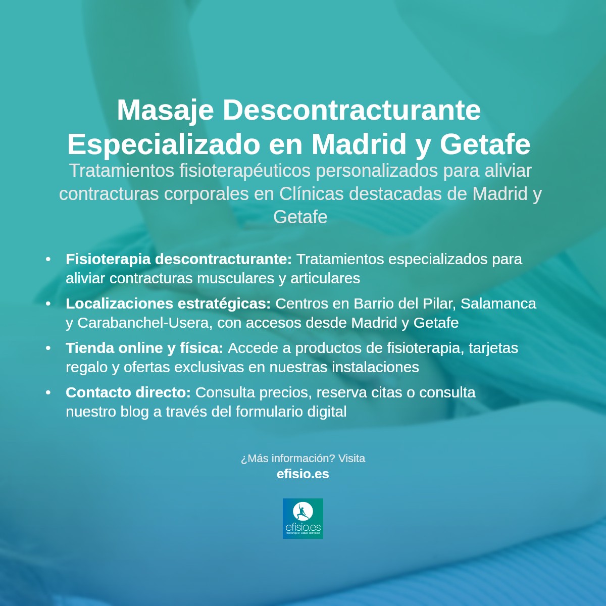 Imagen resumen sobre Masaje Descontracturante de Espalda Madrid y Getafe