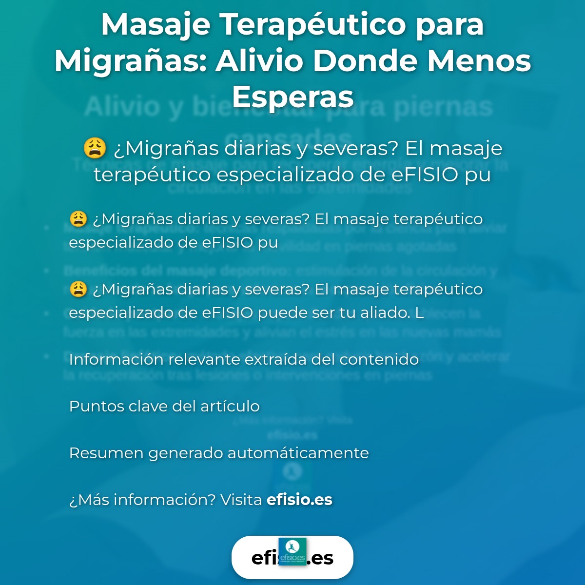 Masaje Terapéutico para Migrañas: Alivio Donde Menos Esperas