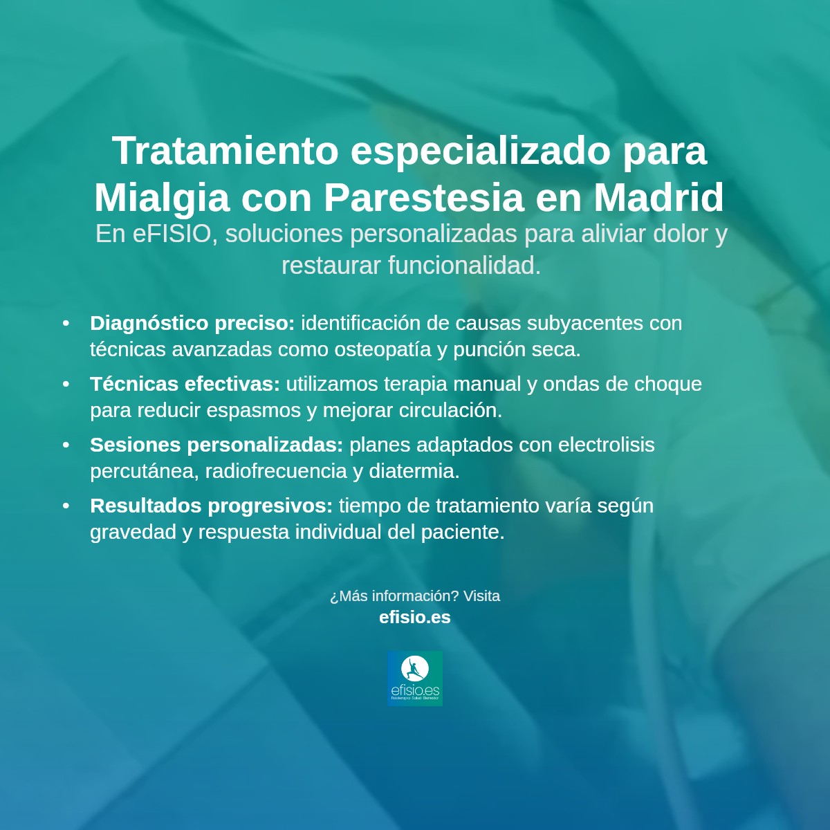 Imagen resumen sobre Mialgia con Parestesia