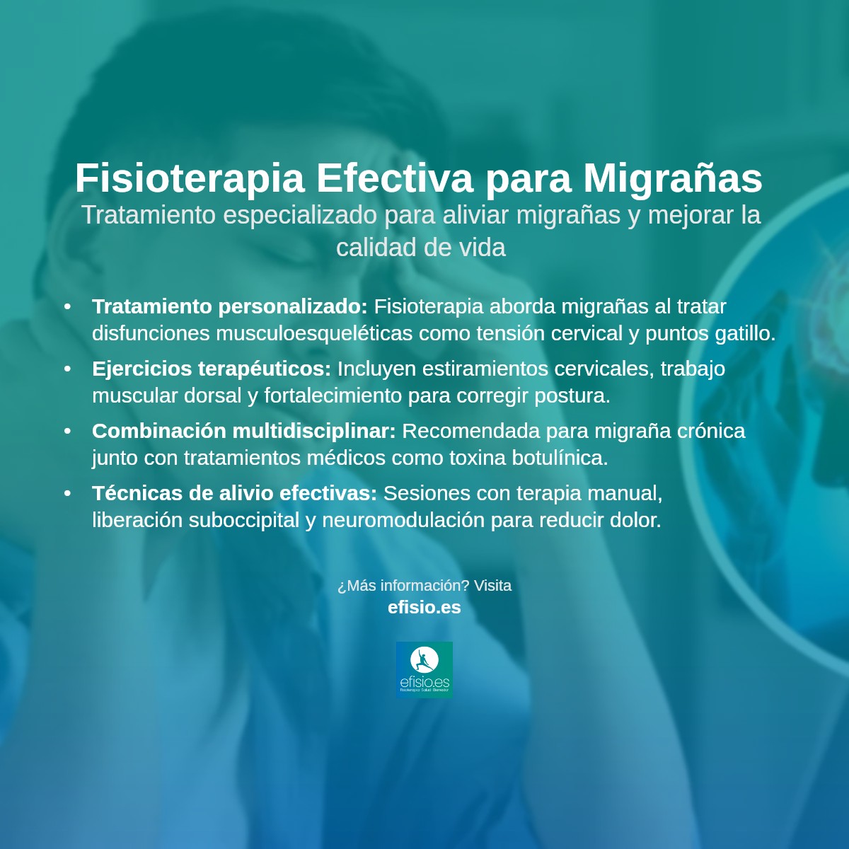 Imagen resumen sobre Migrañas