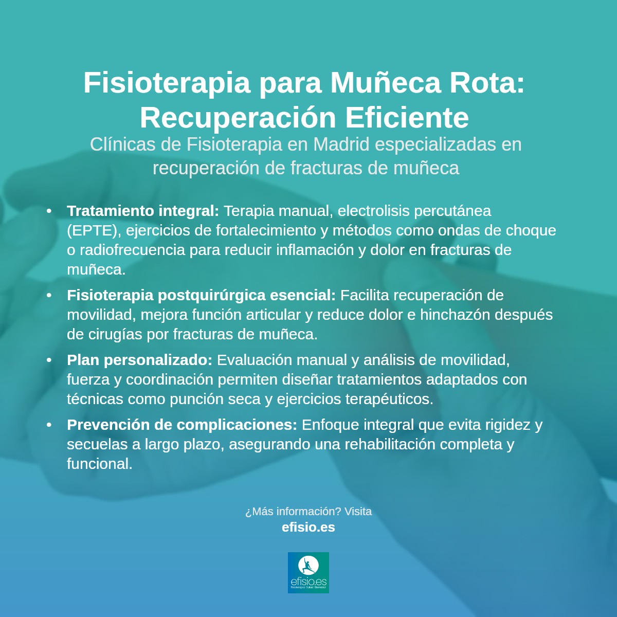 Imagen resumen sobre Muñeca Rota (Fractura de Muñeca)