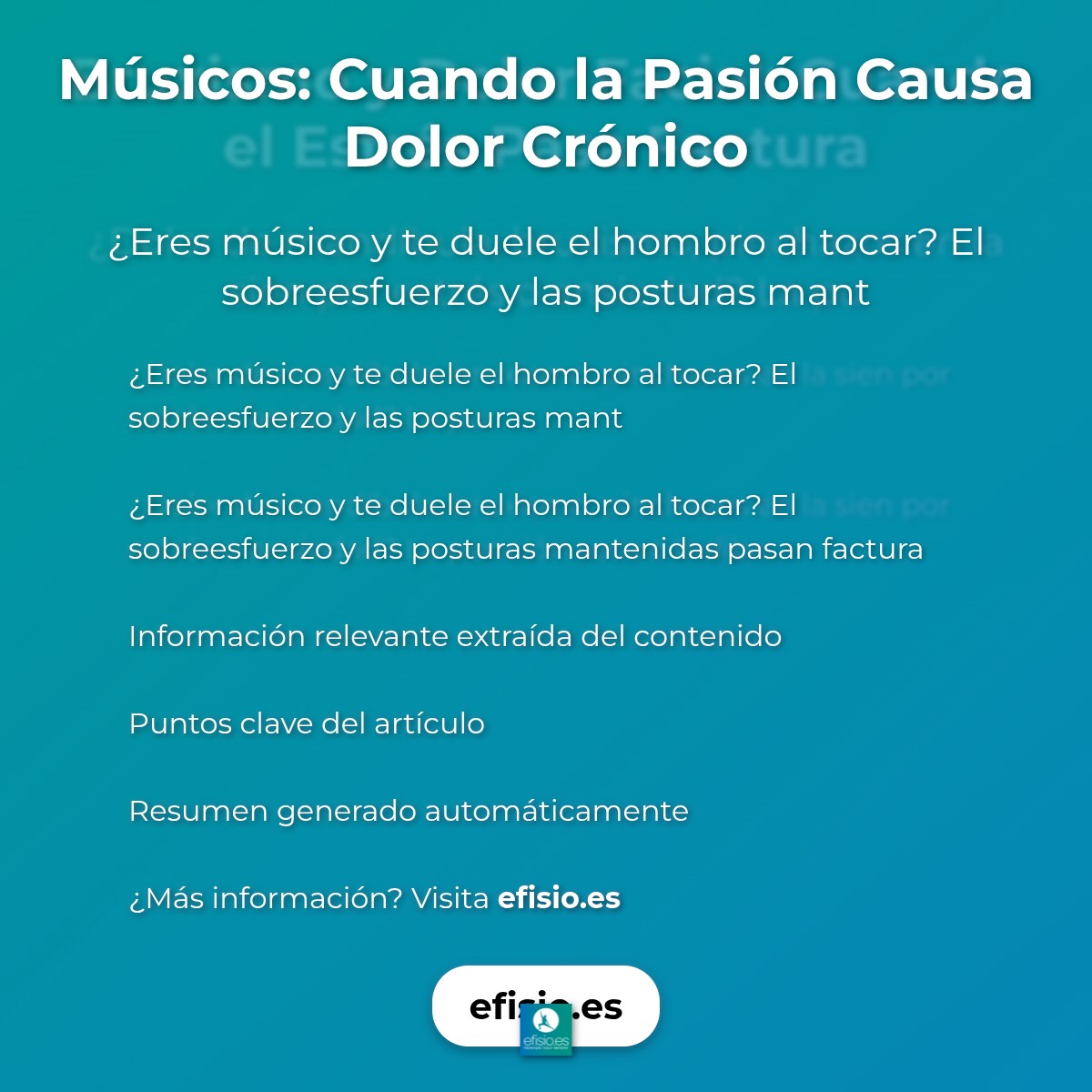 Músicos: Cuando la Pasión Causa Dolor Crónico