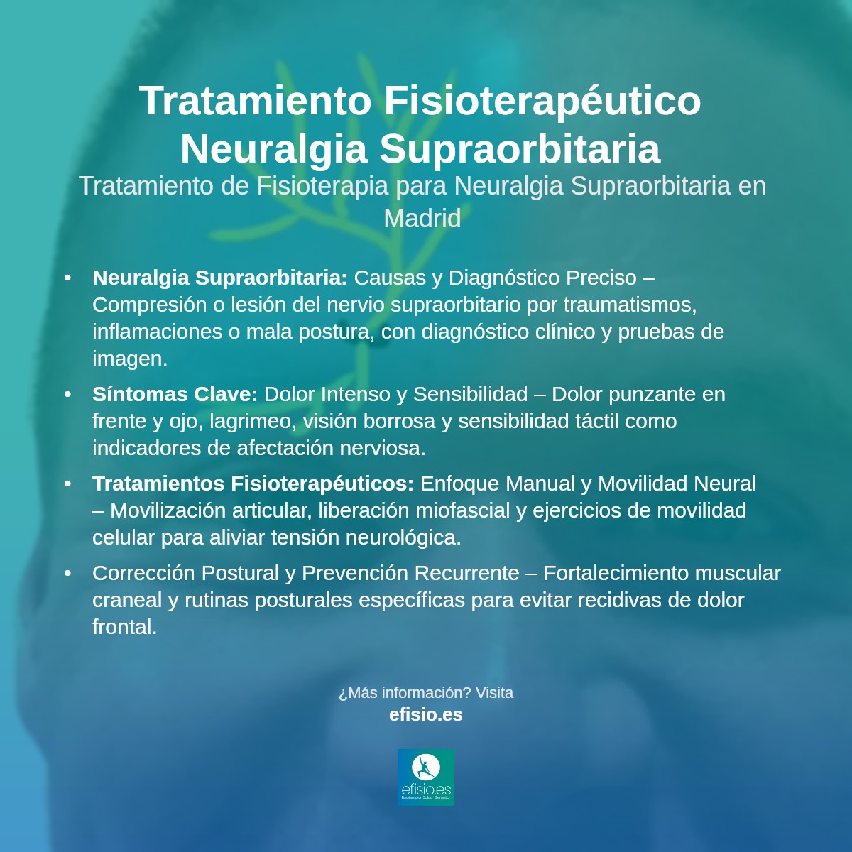 Imagen resumen sobre Neuralgia Supraorbitaria
