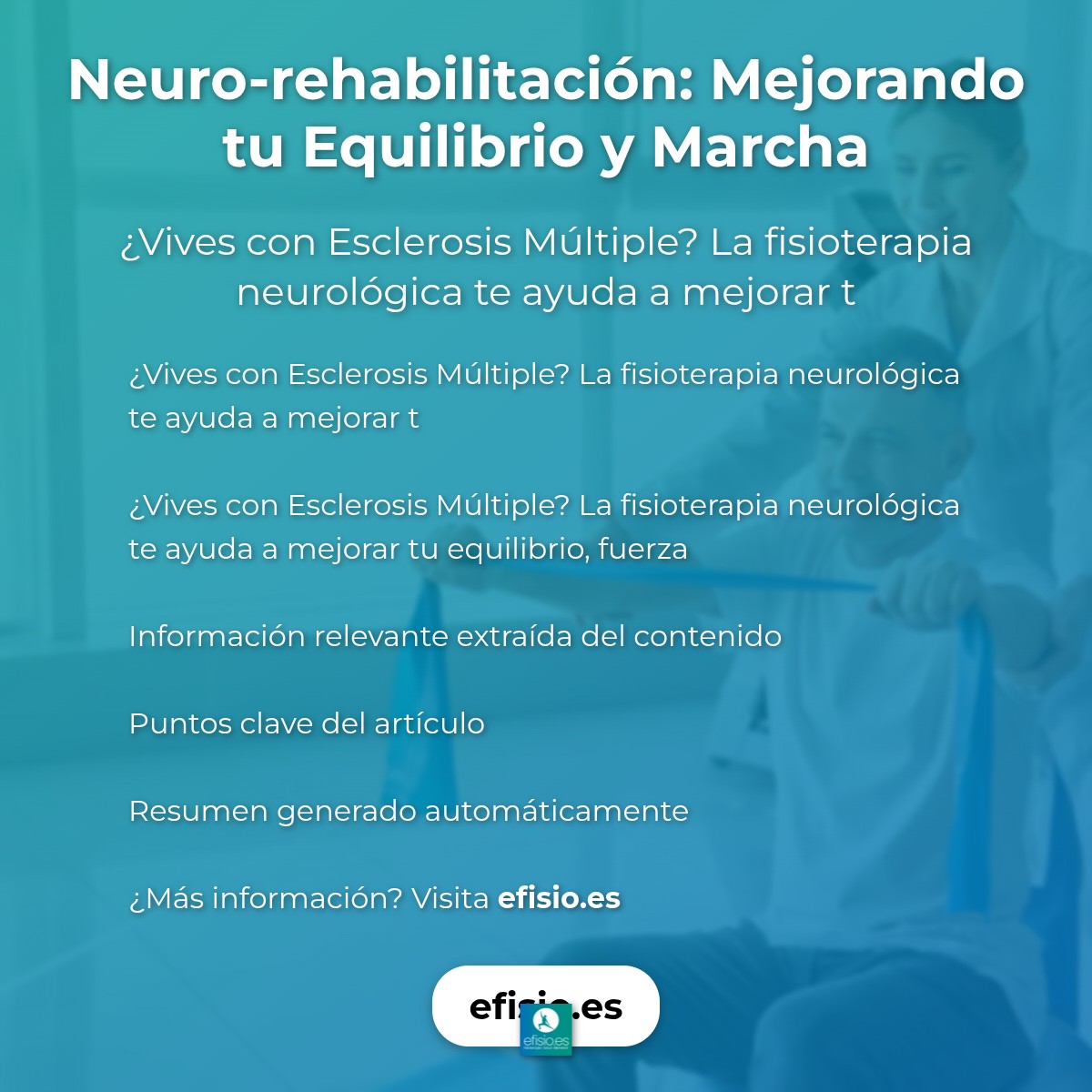 Neuro-rehabilitación: Mejorando tu Equilibrio y Marcha