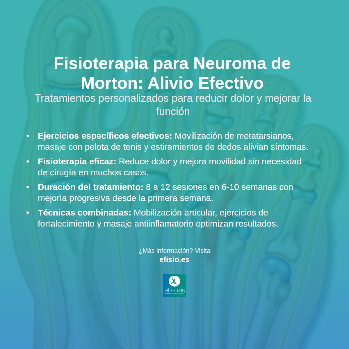 Imagen resumen sobre Neuroma de Morton