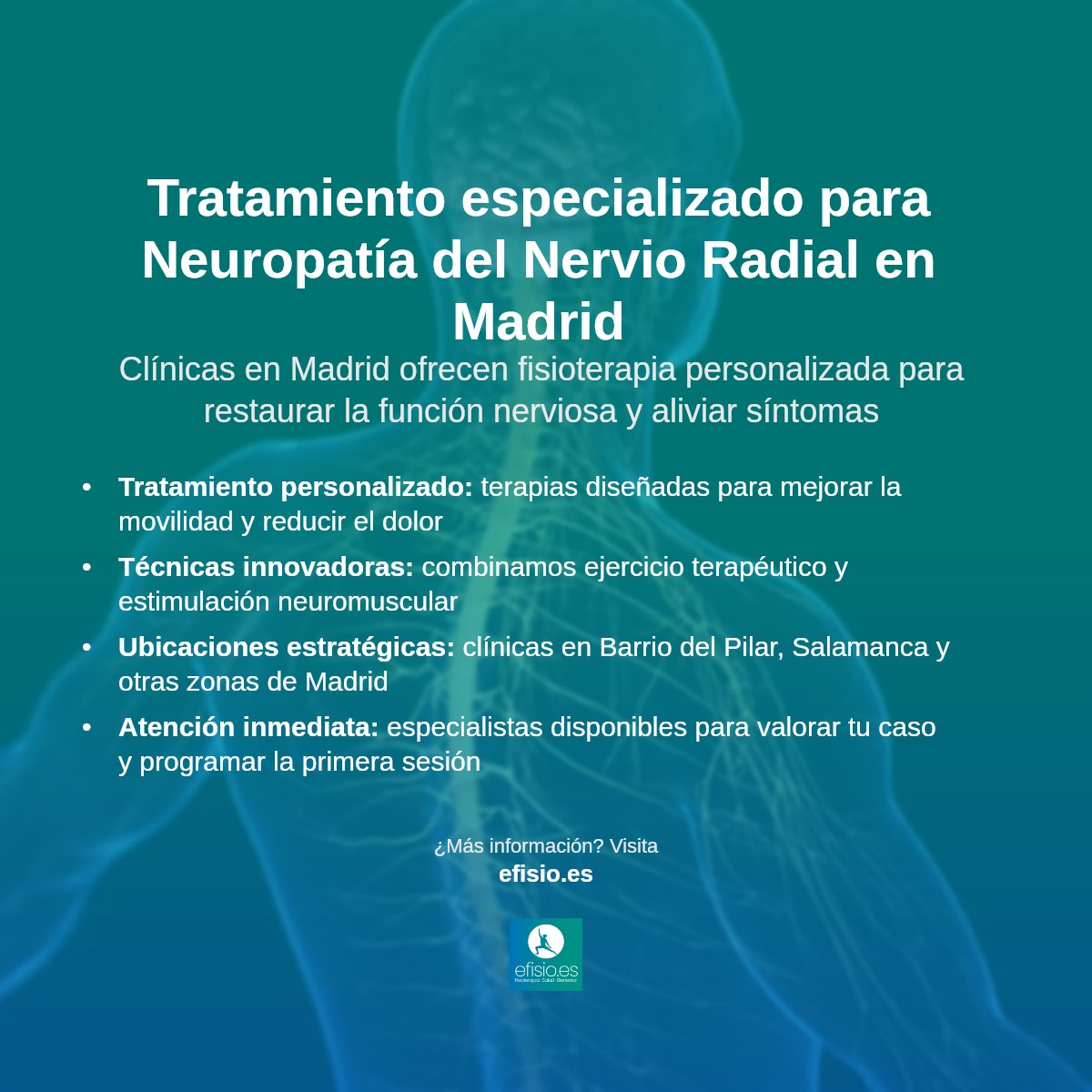 Imagen resumen sobre Neuropatía del Nervio Radial