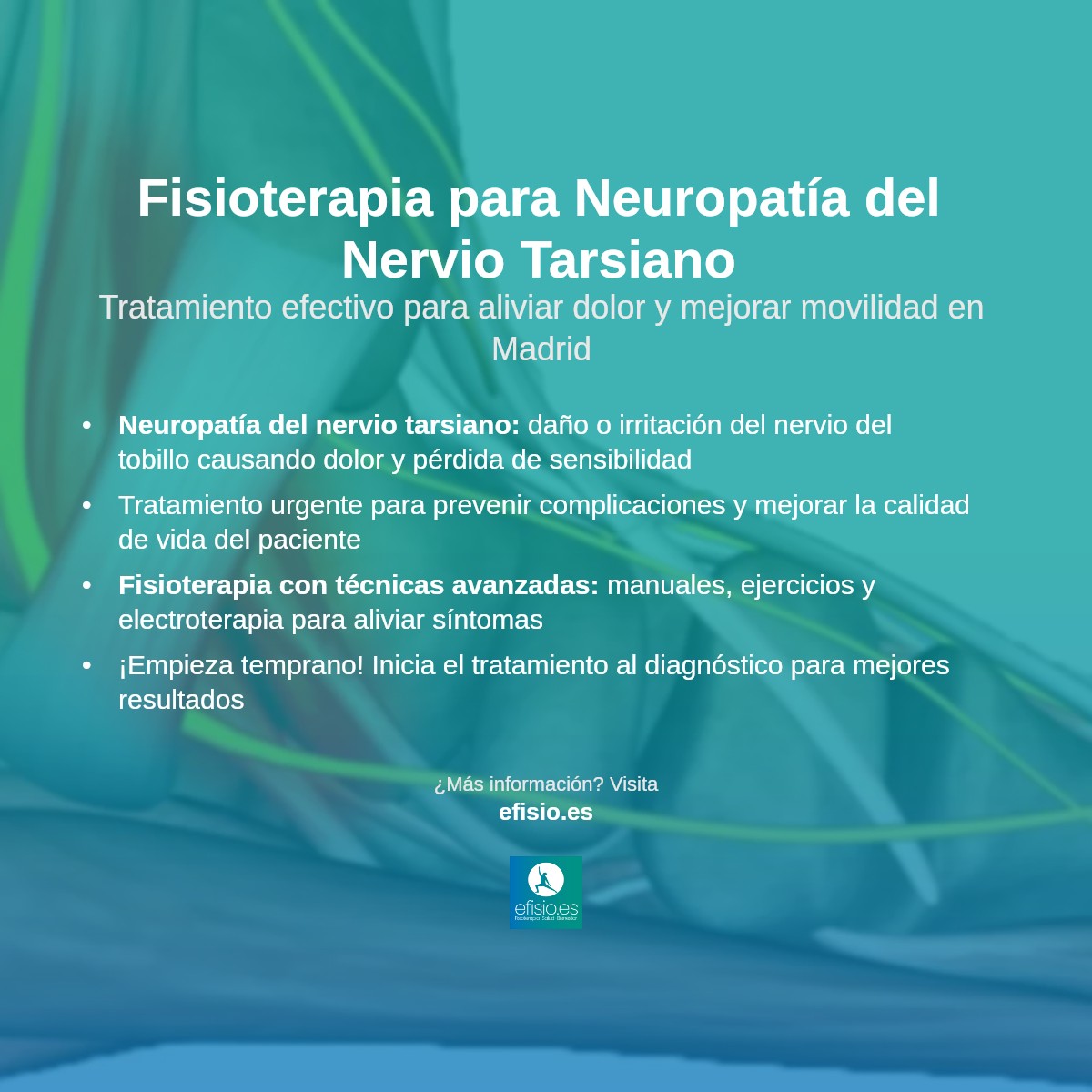 Imagen resumen sobre Neuropatía del Nervio Tarsiano