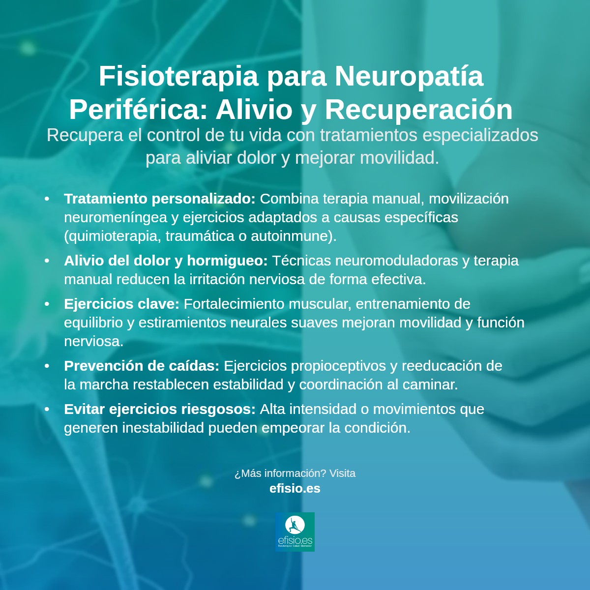 Imagen resumen sobre Neuropatía Periférica