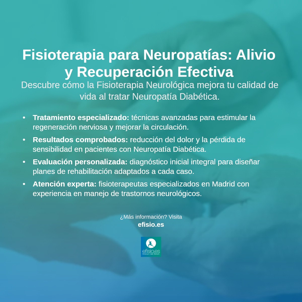 Imagen resumen sobre Neuropatías (como la Neuropatía Diabética)