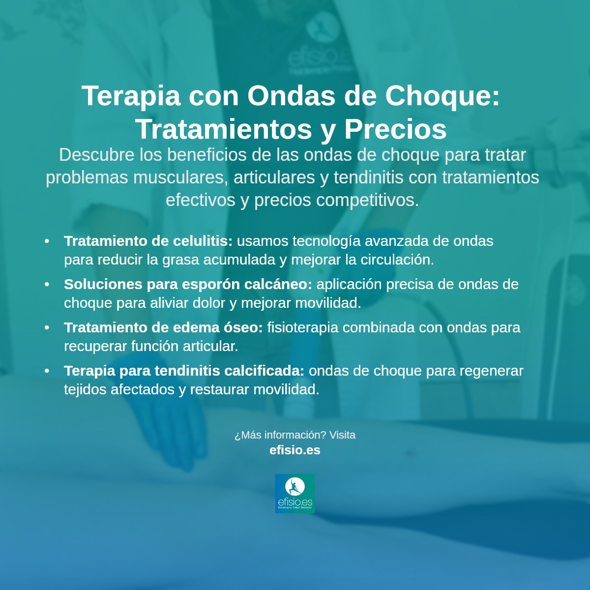 Imagen resumen sobre Ondas de choque, Precio y Tratamientos