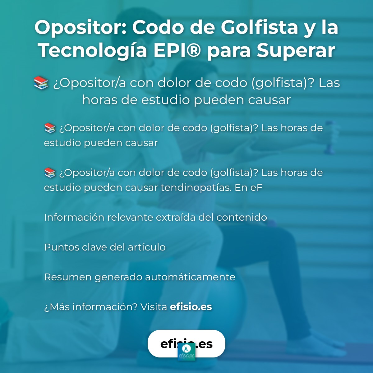 Opositor: Codo de Golfista y la Tecnología EPI® para Superarlo