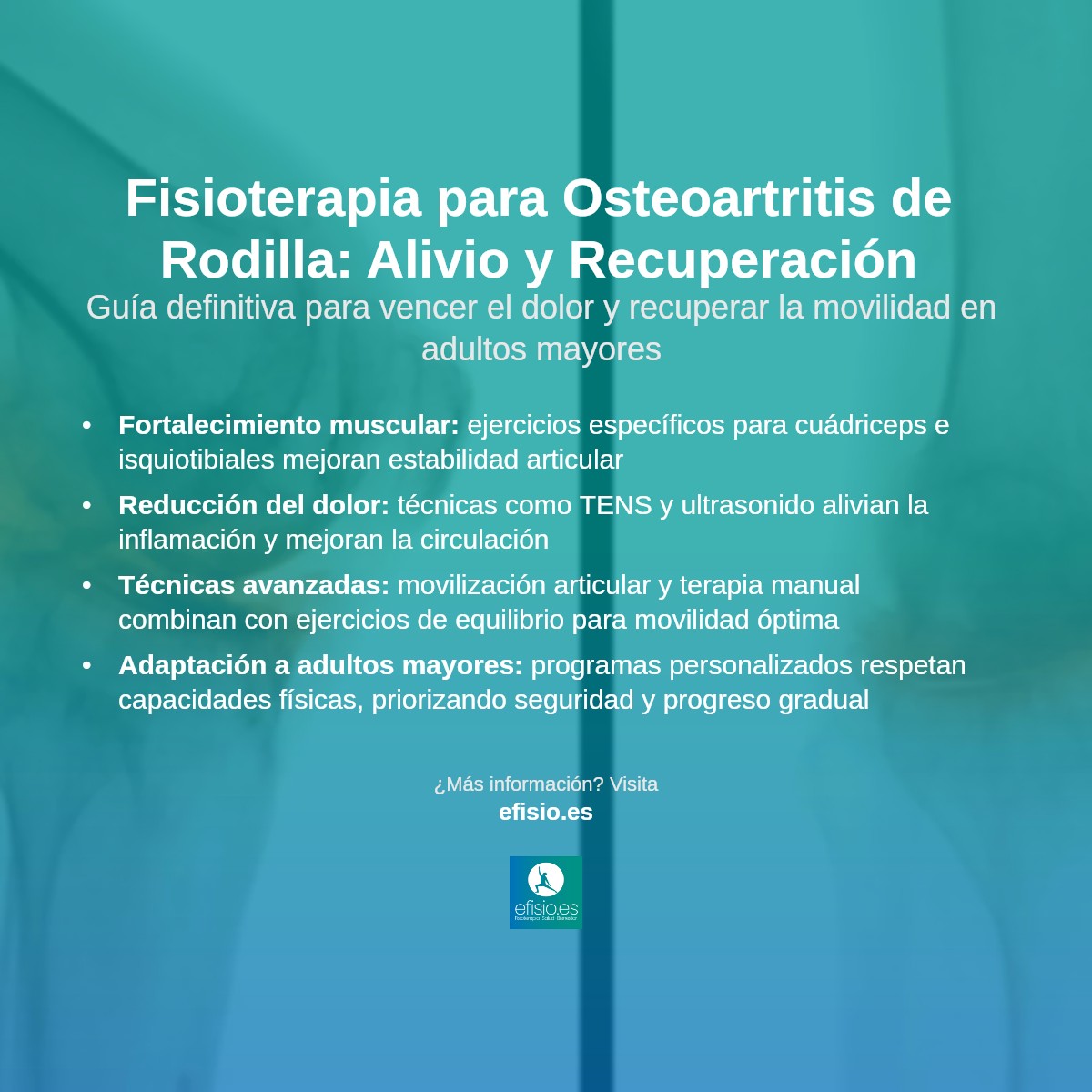 Imagen resumen sobre Osteoartritis de rodilla