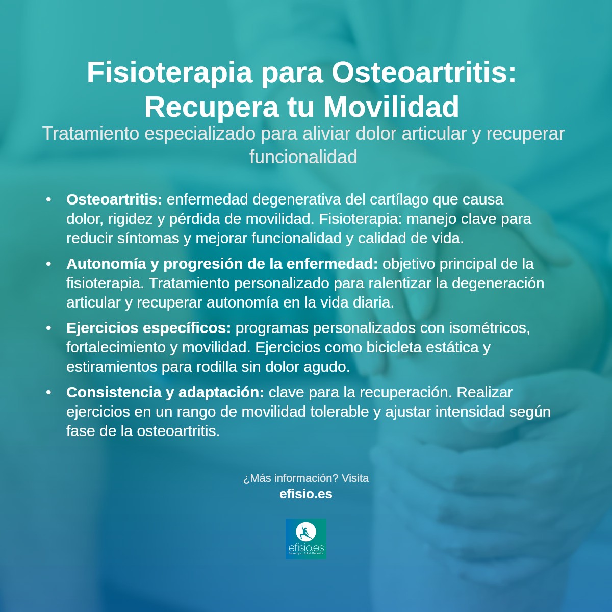 Imagen resumen sobre Osteoartritis