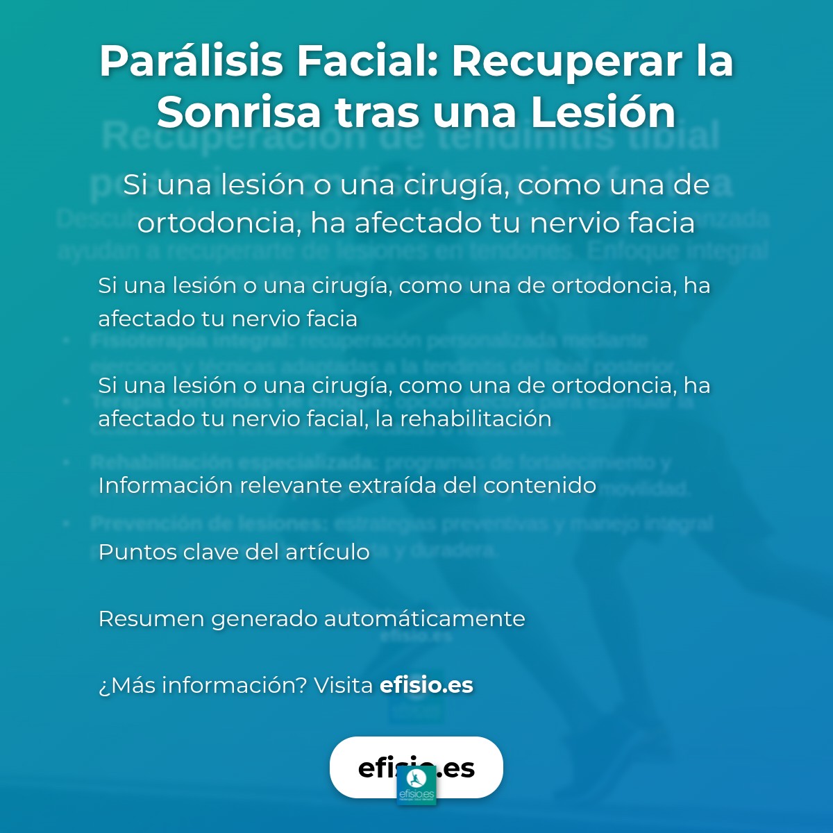 Parálisis Facial: Recuperar la Sonrisa tras una Lesión