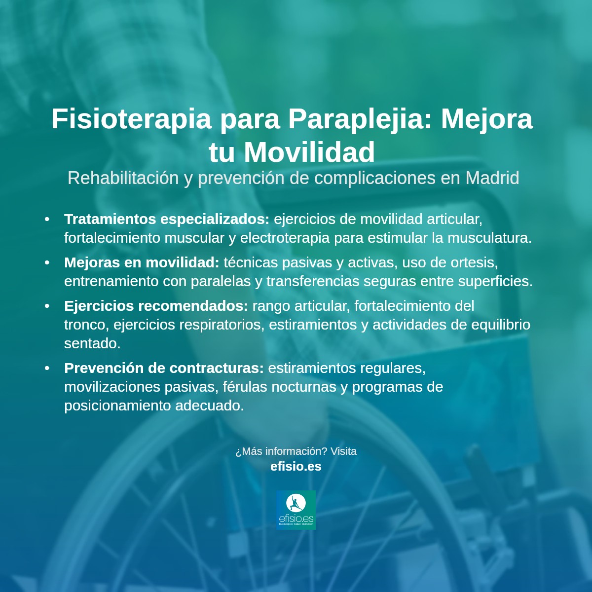 Imagen resumen sobre Paraplejia