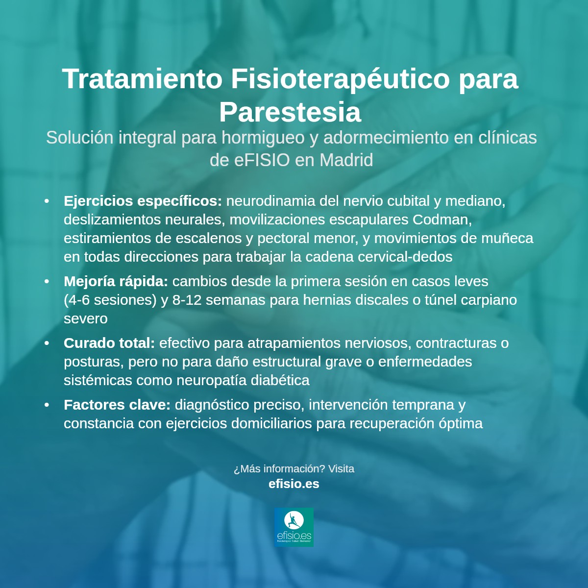 Imagen resumen sobre Parestesia