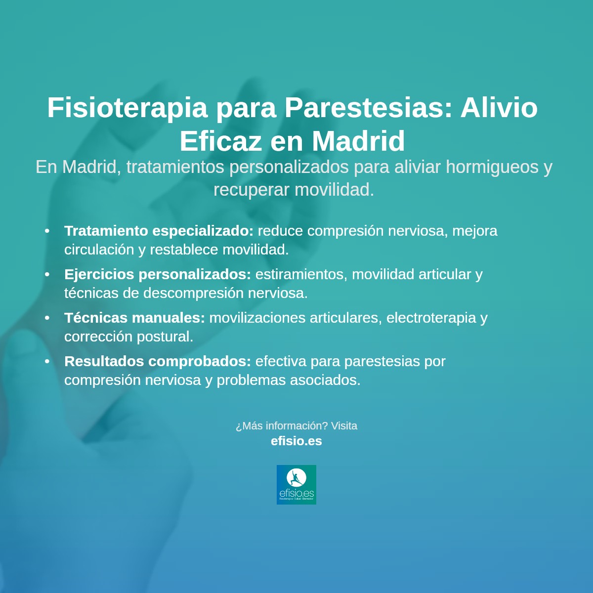 Imagen resumen sobre Parestesias en extremidades