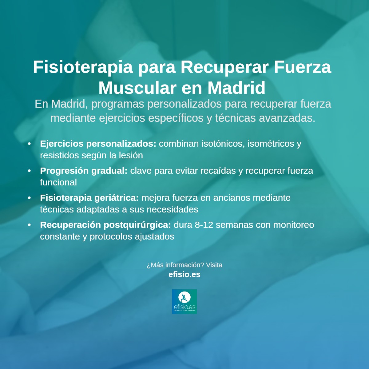 Imagen resumen sobre Pérdida de fuerza muscular