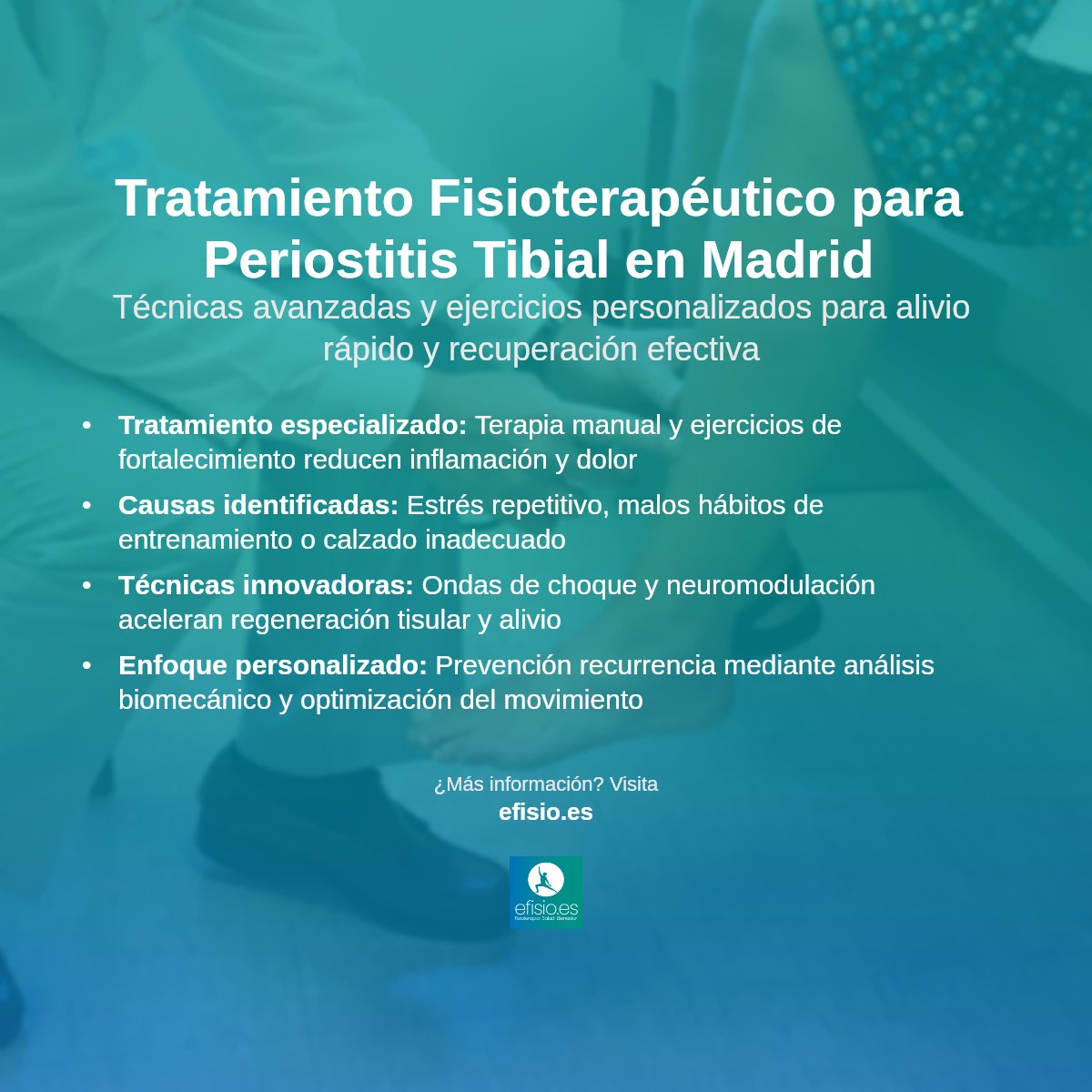 Imagen resumen sobre Periostitis Tibial (Shin Splints)