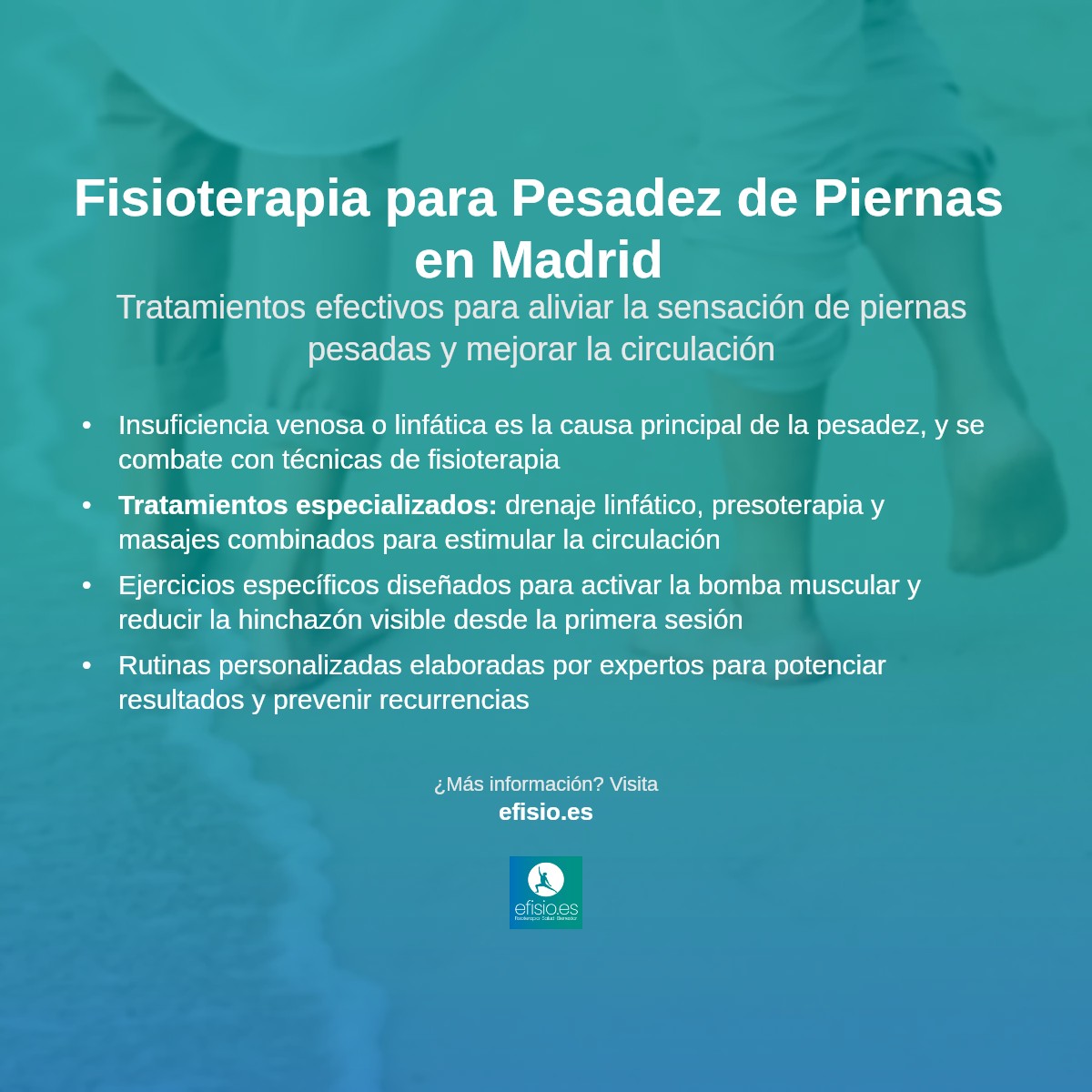 Imagen resumen sobre Pesadez de piernas