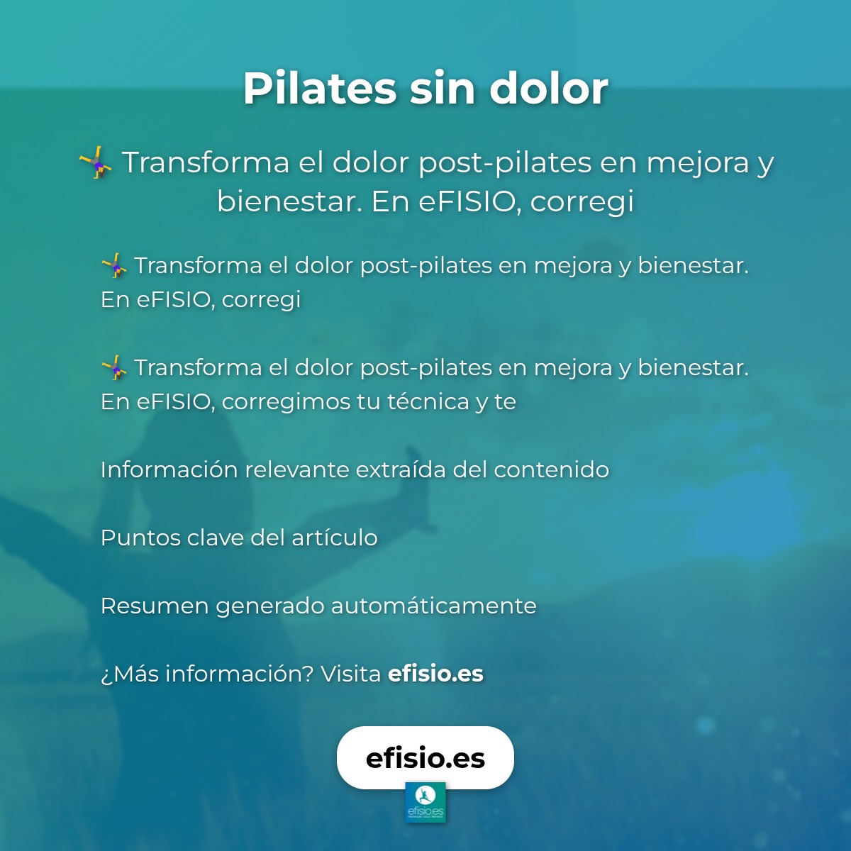 Pilates sin dolor