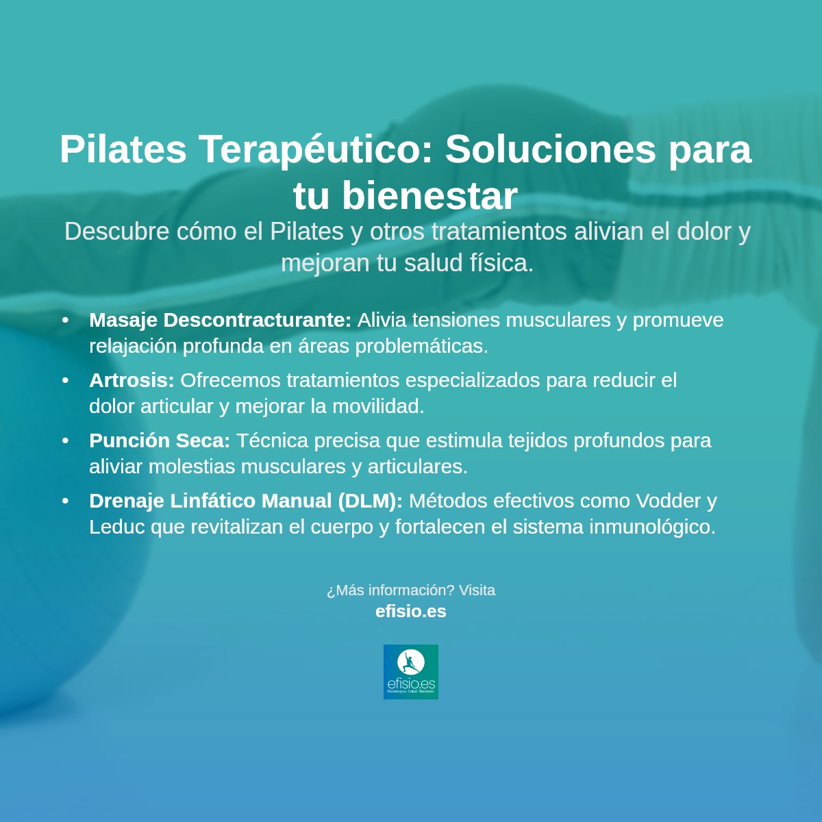 Imagen resumen sobre Pilates Terapéutico