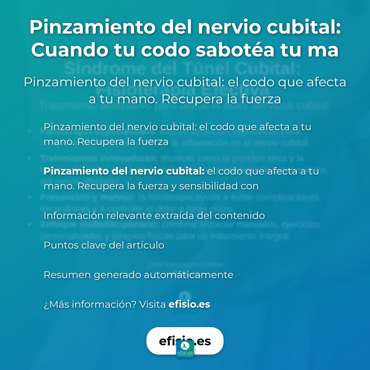 Pinzamiento del nervio cubital: Cuando tu codo sabotéa tu mano