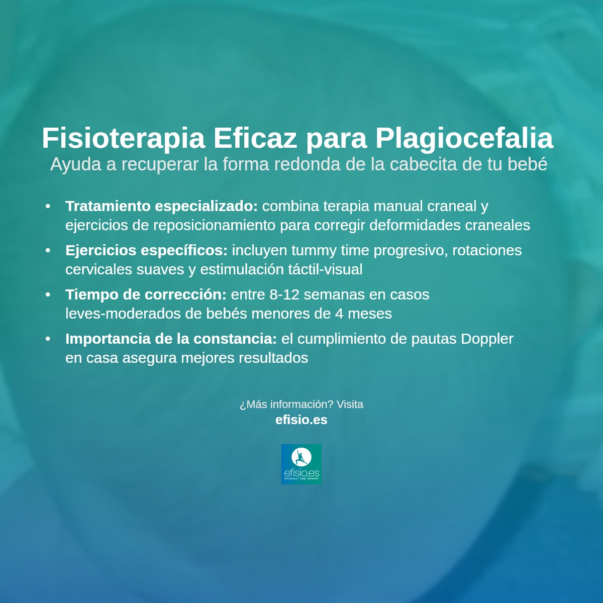 Imagen resumen sobre Plagiocefalia