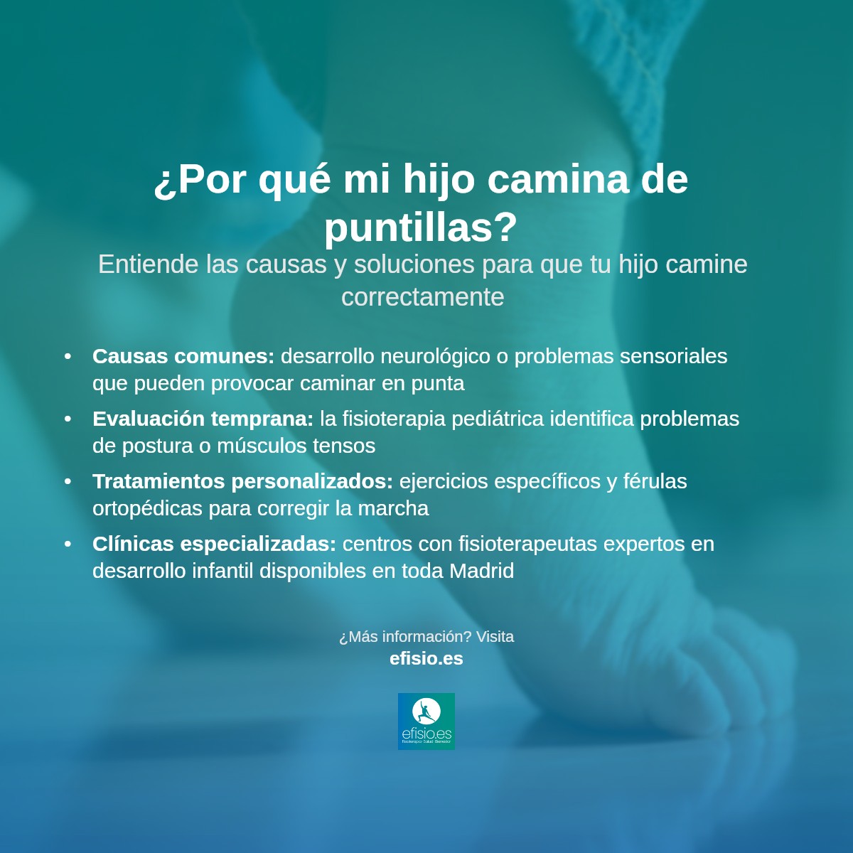 Imagen resumen sobre ¿Por qué mi hijo camina de puntillas?