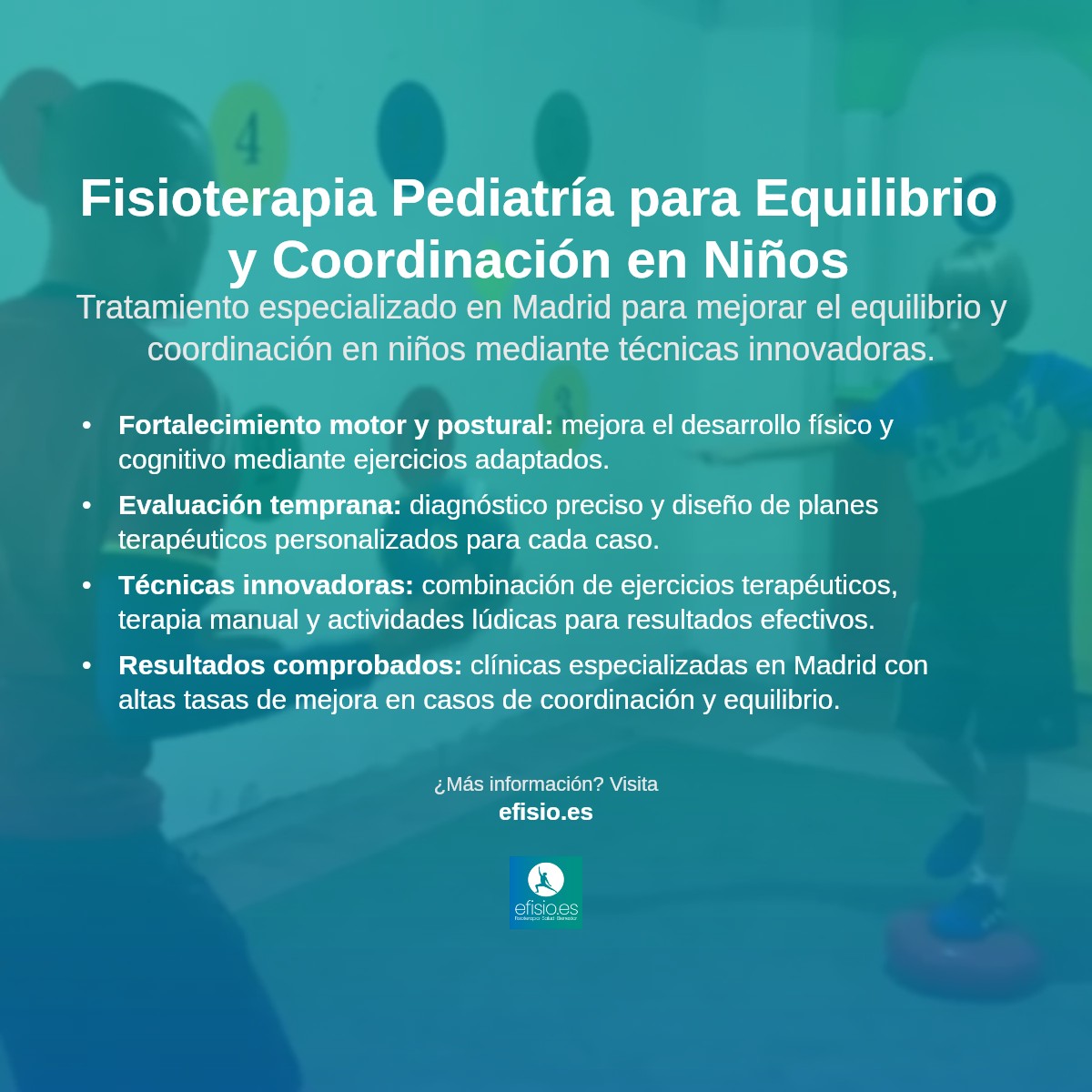 Imagen resumen sobre Problemas de Equilibrio y Coordinación en Niños