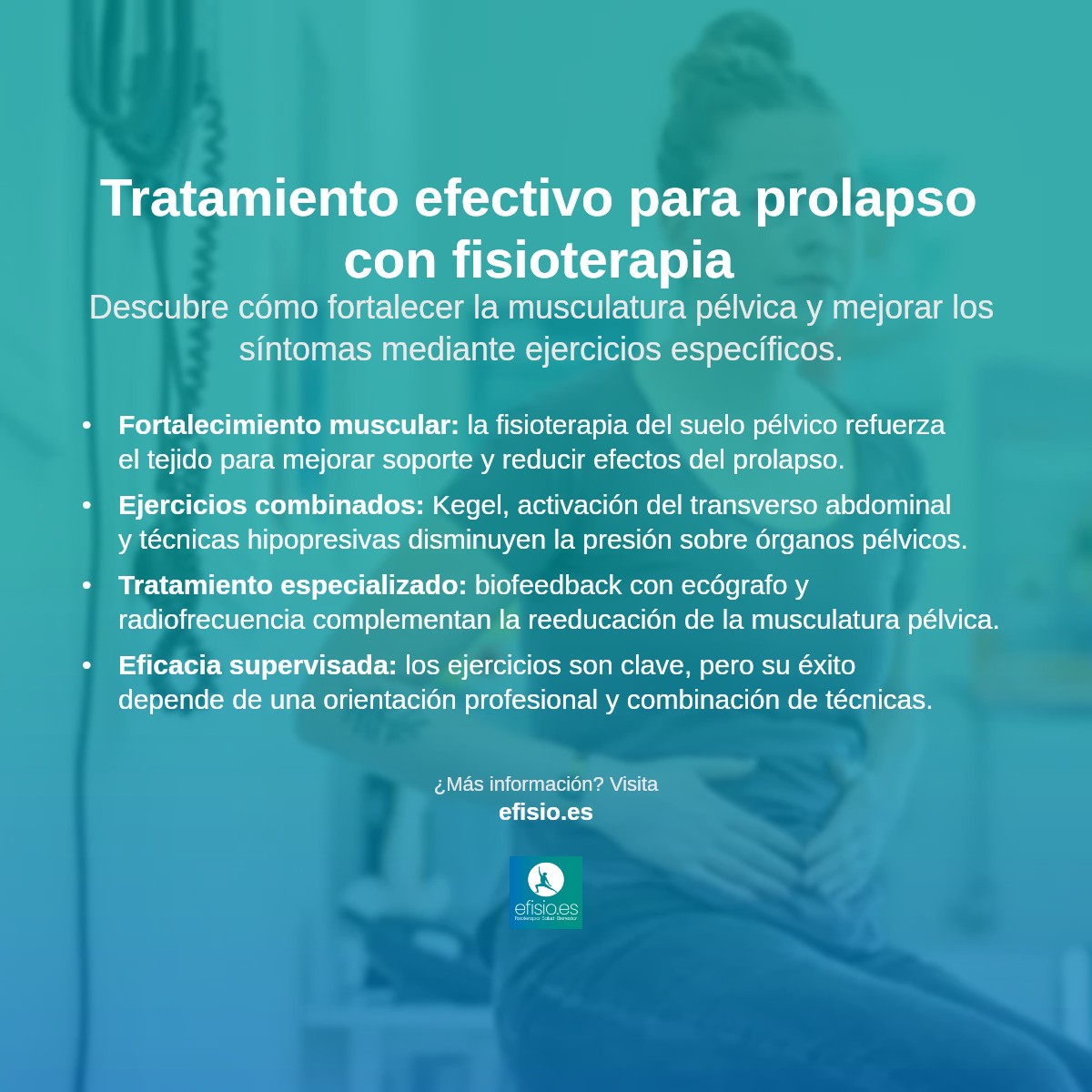 Imagen resumen sobre Prolapso