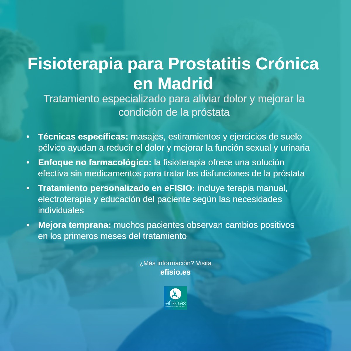 Imagen resumen sobre Prostatitis crónica (síndrome de dolor pélvico crónico)