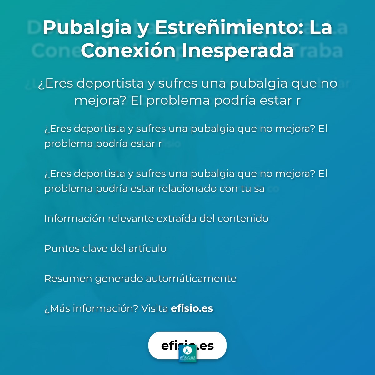 Pubalgia y Estreñimiento: La Conexión Inesperada