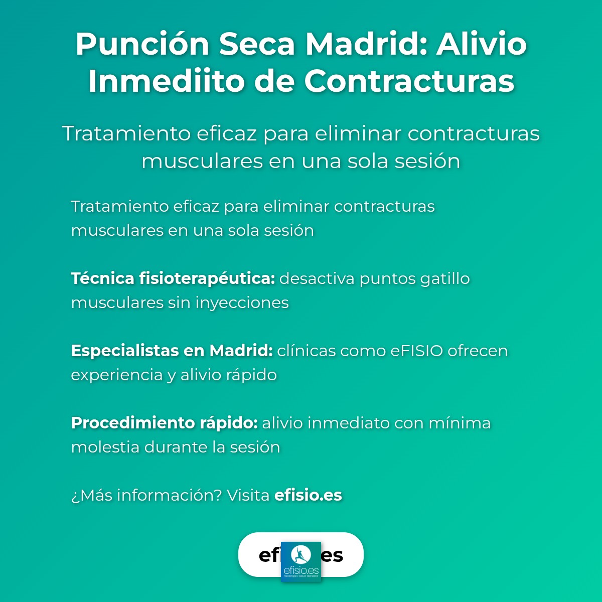 Imagen resumen sobre Punción Seca Madrid | Tratamiento Efectivo de Contracturas