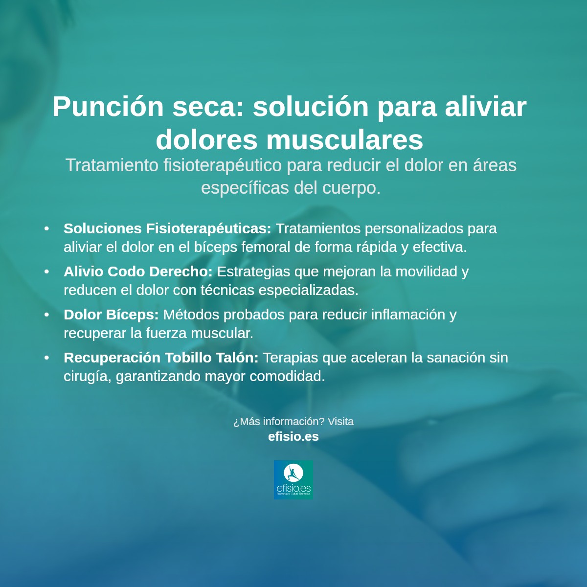 Imagen resumen sobre ¿Qué es la punción seca?