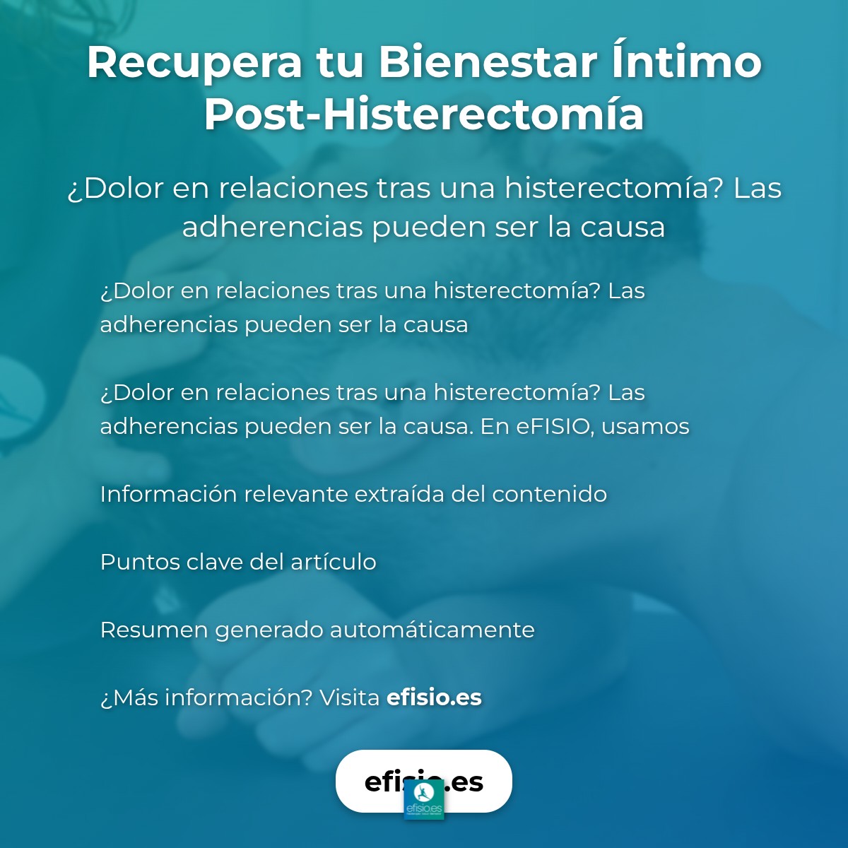 Recupera tu Bienestar Íntimo Post-Histerectomía