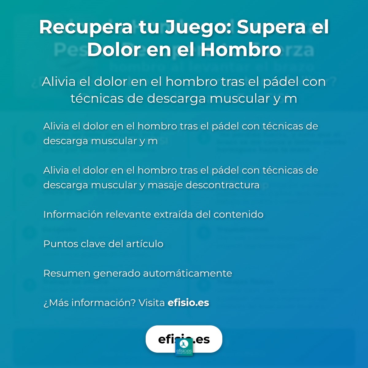 Recupera tu Juego: Supera el Dolor en el Hombro