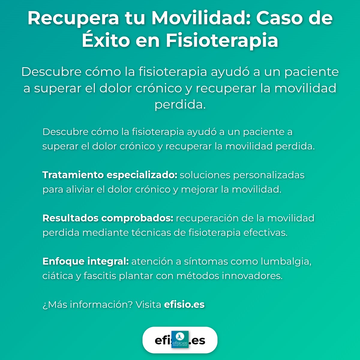 Imagen resumen sobre Recupera tu Movilidad: Caso de Éxito en Fisioterapia